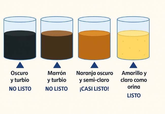 Ejemplo de heces claras